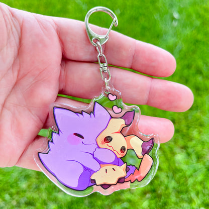 Gengar & Mimikyu Keychain