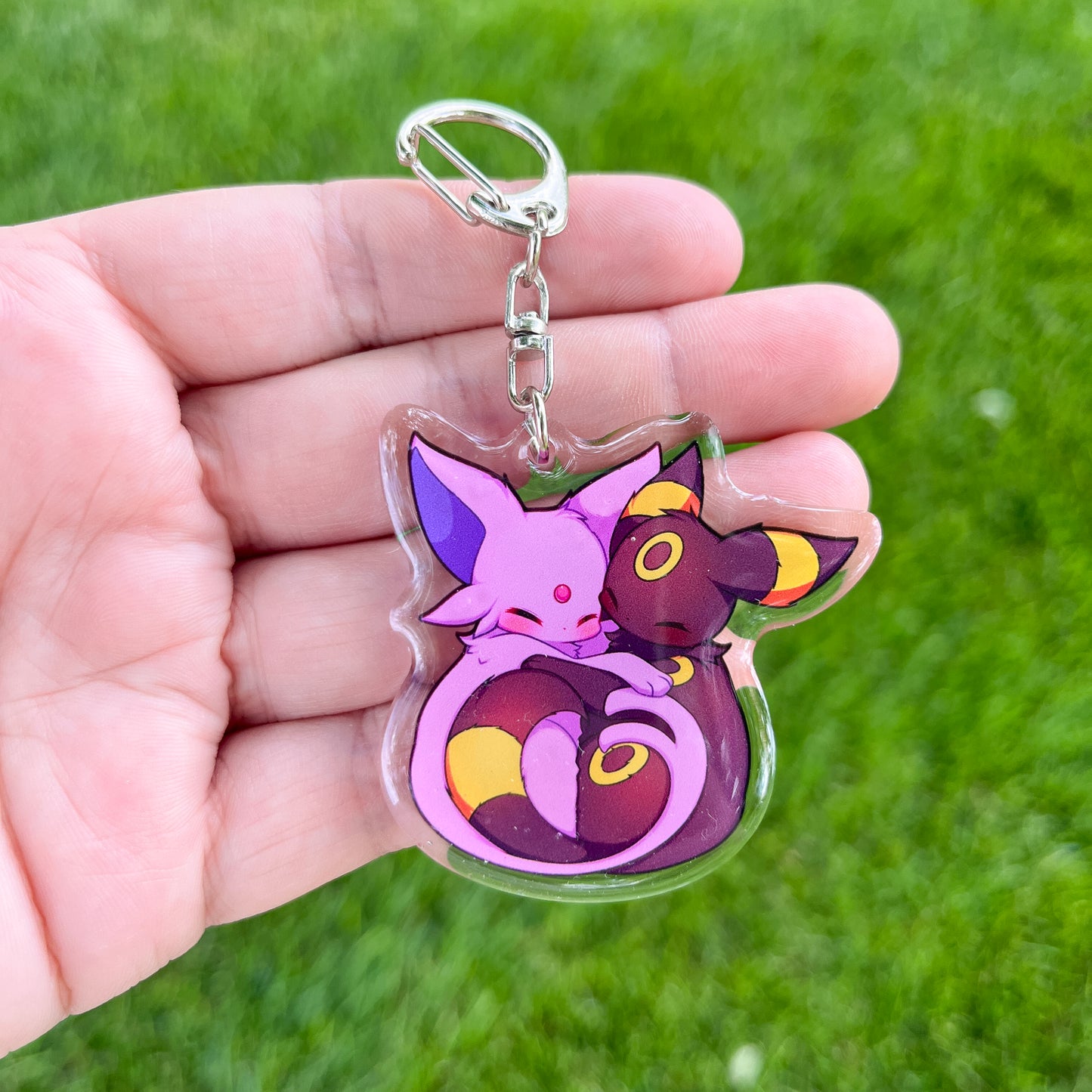 Espeon & Umbreon Keychain