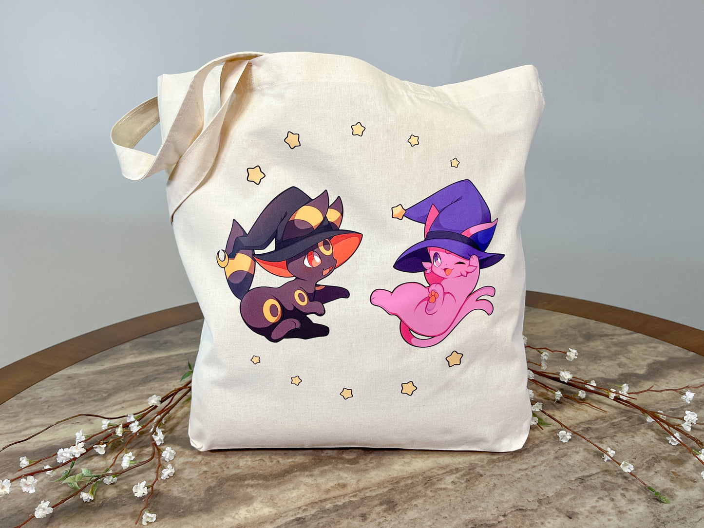 Umbreon & Espeon Witch Hats Tote Bag