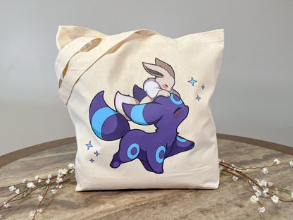 Shiny Umbreon & Shiny Eevee Tote Bag