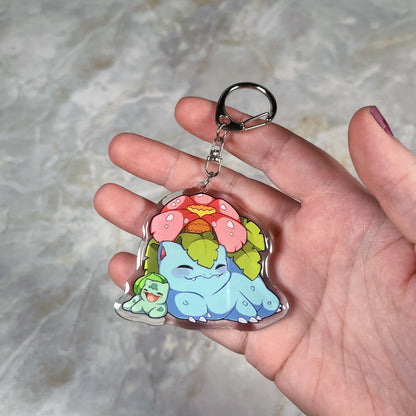 Venusaur & Bulbasaur Keychain