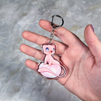 Mew with Bubble Keychain