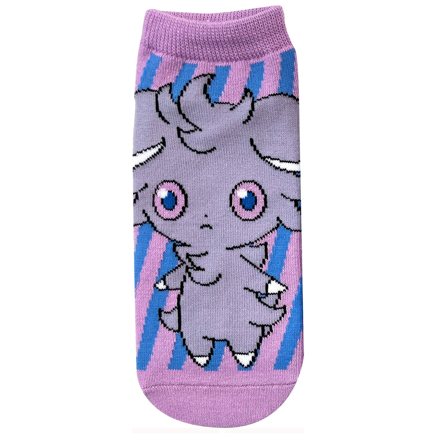 Espurr (Purple with Blue Stripes) Ankle Socks