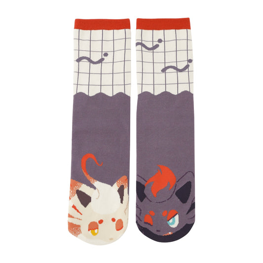 Zorua & Hisuian Zorua Mid Crew Socks