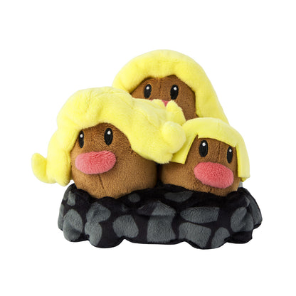 Alolan Dugtrio Pokemon Fit Plush