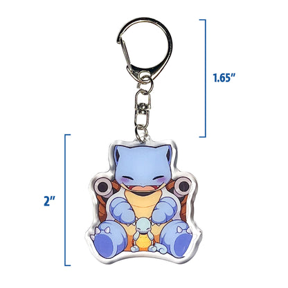 Blastoise & Squirtle Keychain