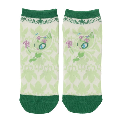 Celebi (Green Floral) Mid Crew Socks