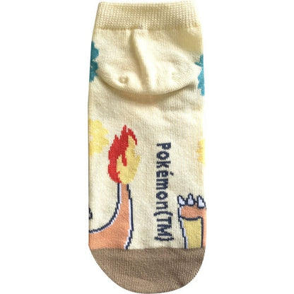 Charmander (Yellow with Flowers) Ankle Socks