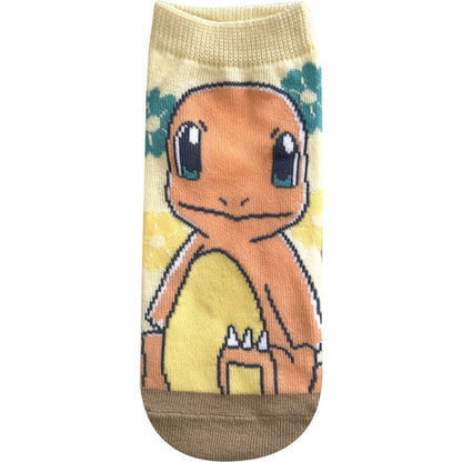 Charmander (Yellow with Flowers) Ankle Socks