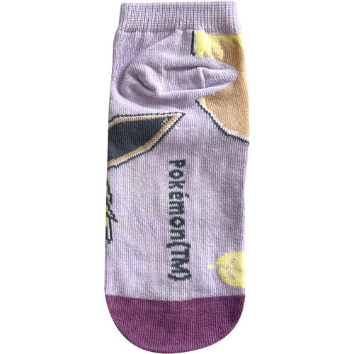 Eevee (Purple with Leaves) Ankle Socks