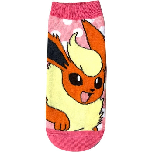 Flareon (Pink with Dots) Ankle Socks