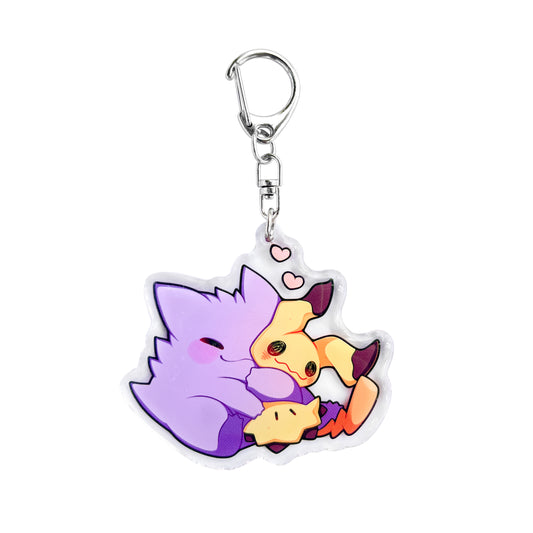 Gengar & Mimikyu Keychain