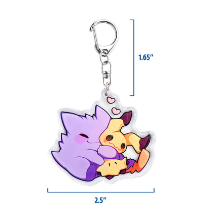 Gengar & Mimikyu Keychain