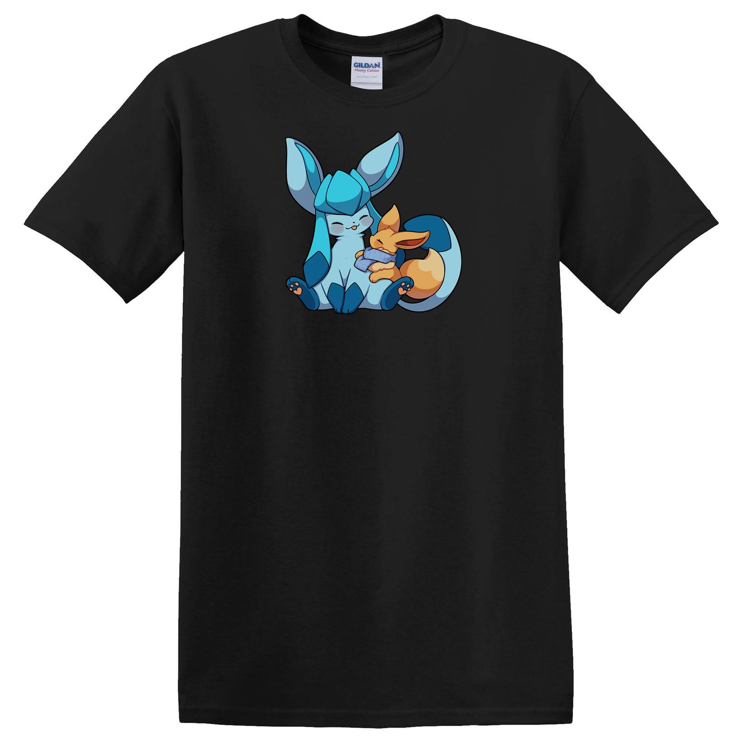 Glaceon with Eevee T-Shirt