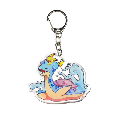 Lapras & Pikachu Keychain