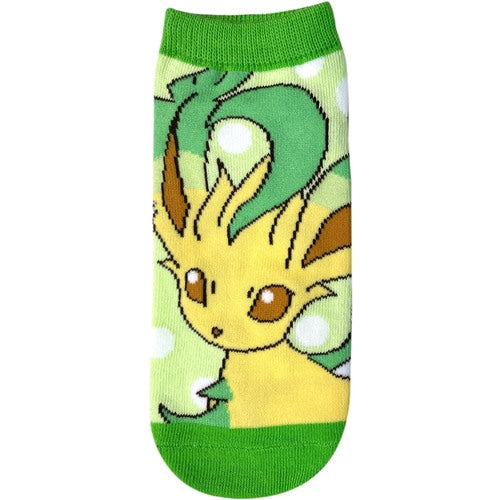 Leafeon (Green with Dots) Ankle Socks