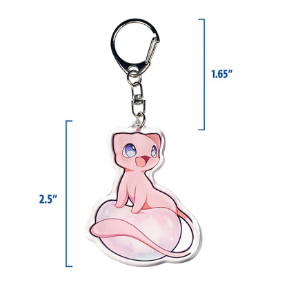 Mew with Bubble Keychain