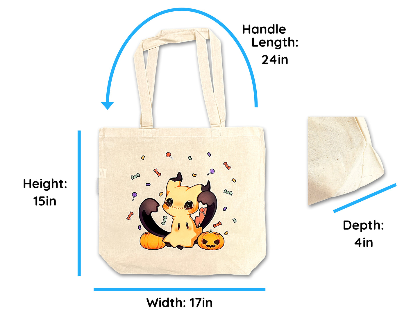 Mimikyu with Candy Tote Bag