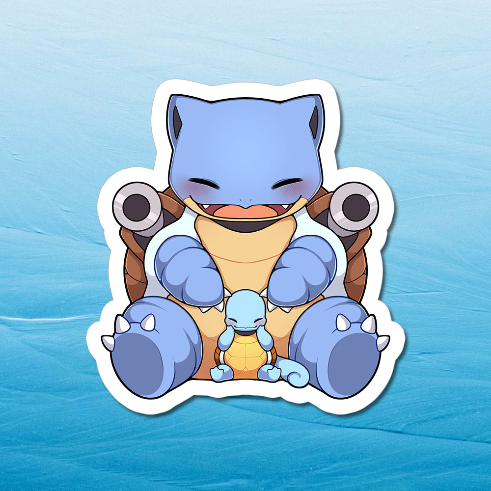 Blastoise & Squirtle Vinyl Sticker