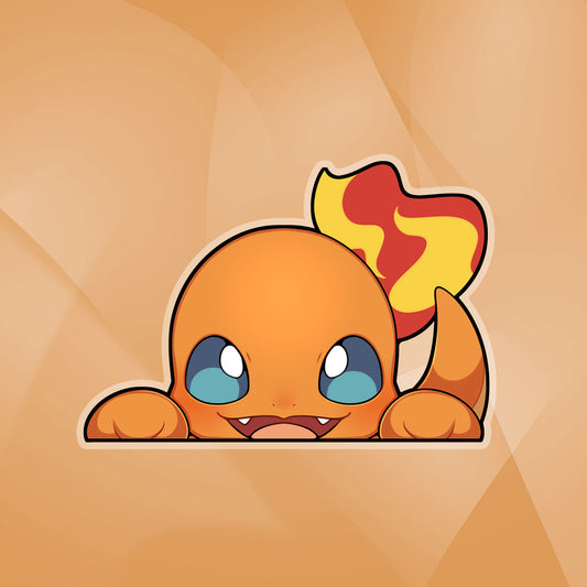 Charmander Peeker Sticker