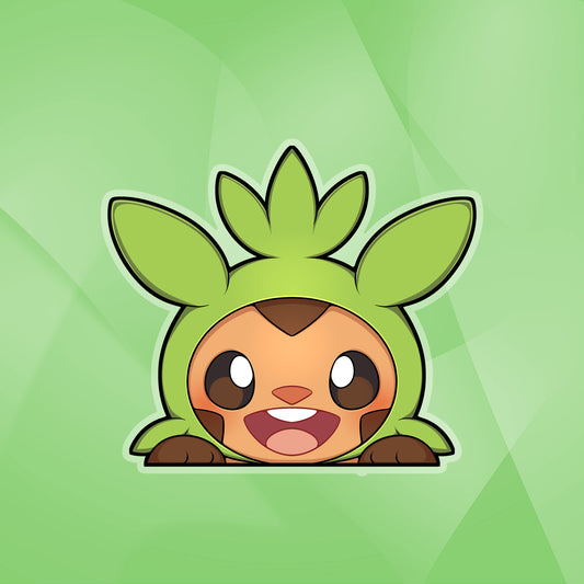 Chespin Peeker Sticker