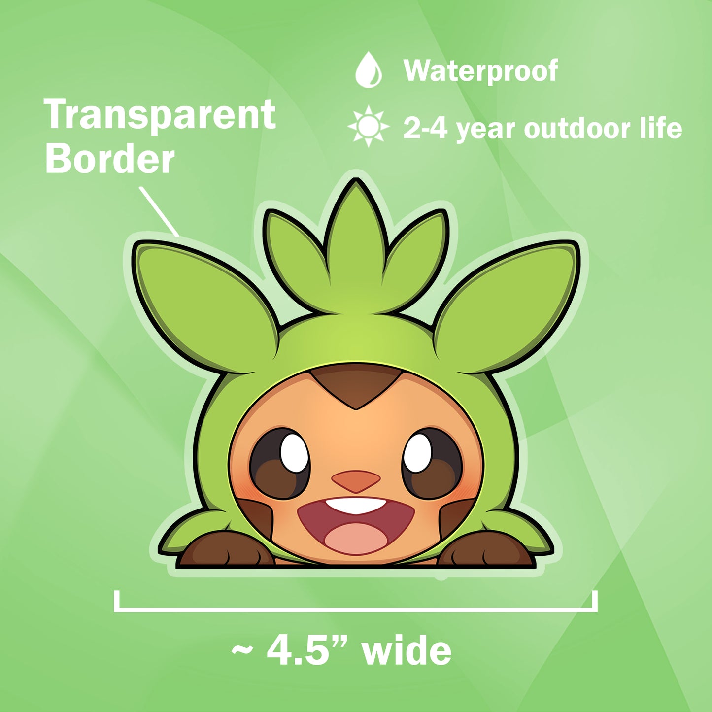 Chespin Peeker Sticker