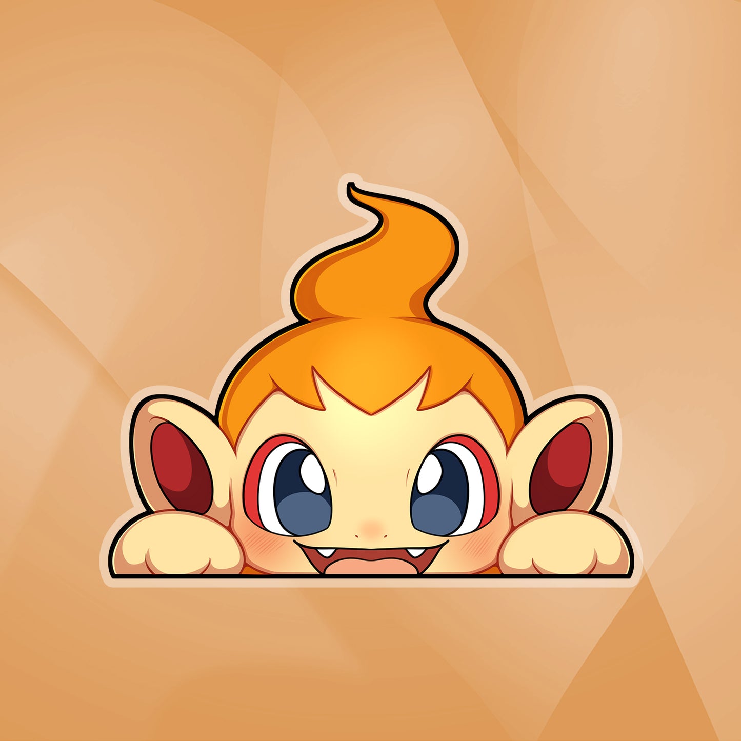 Chimchar Peeker Sticker