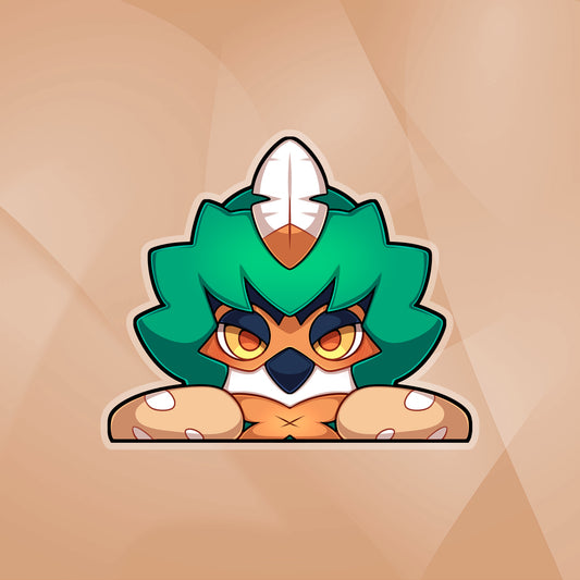 Decidueye Peeker Sticker