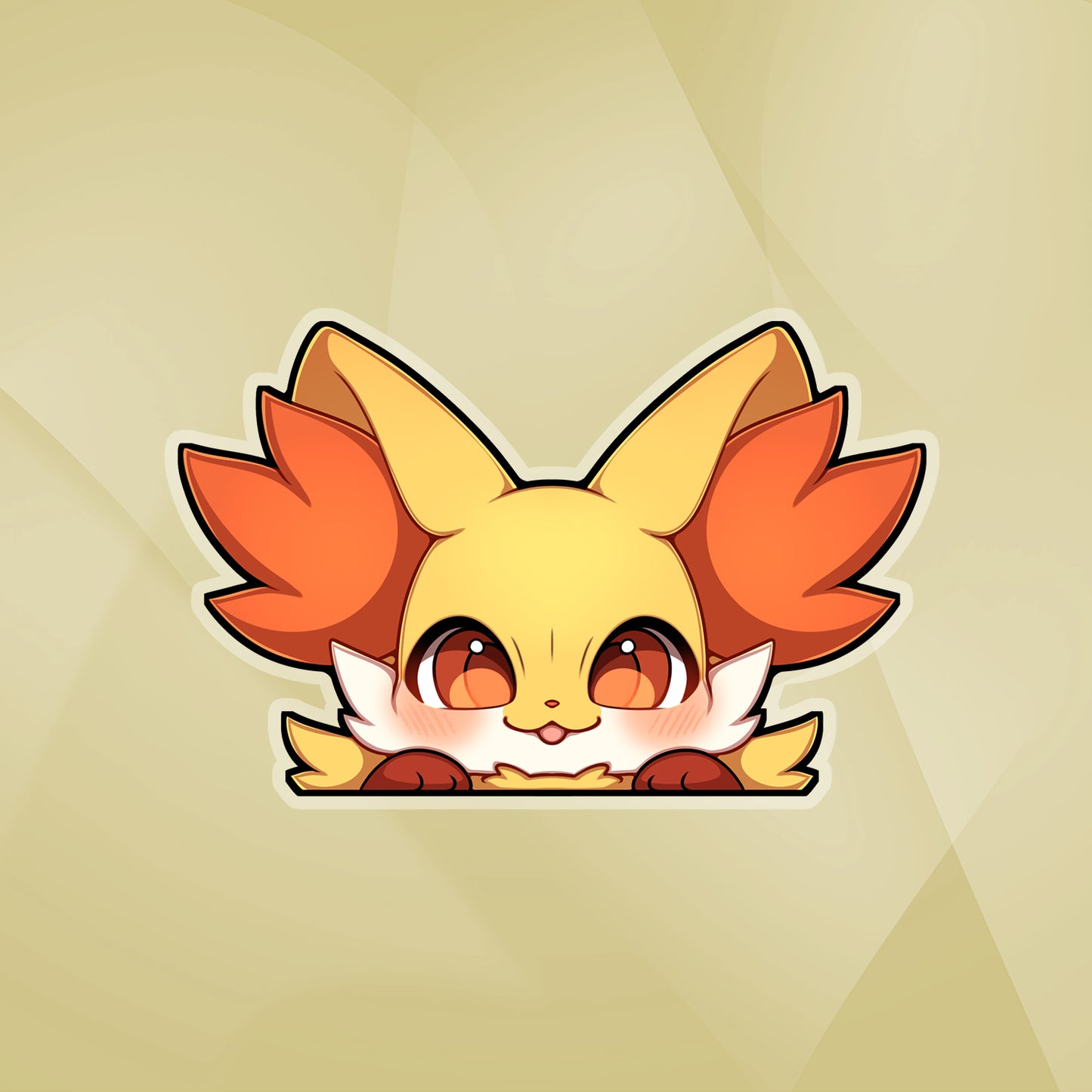 Delphox Peeker Sticker