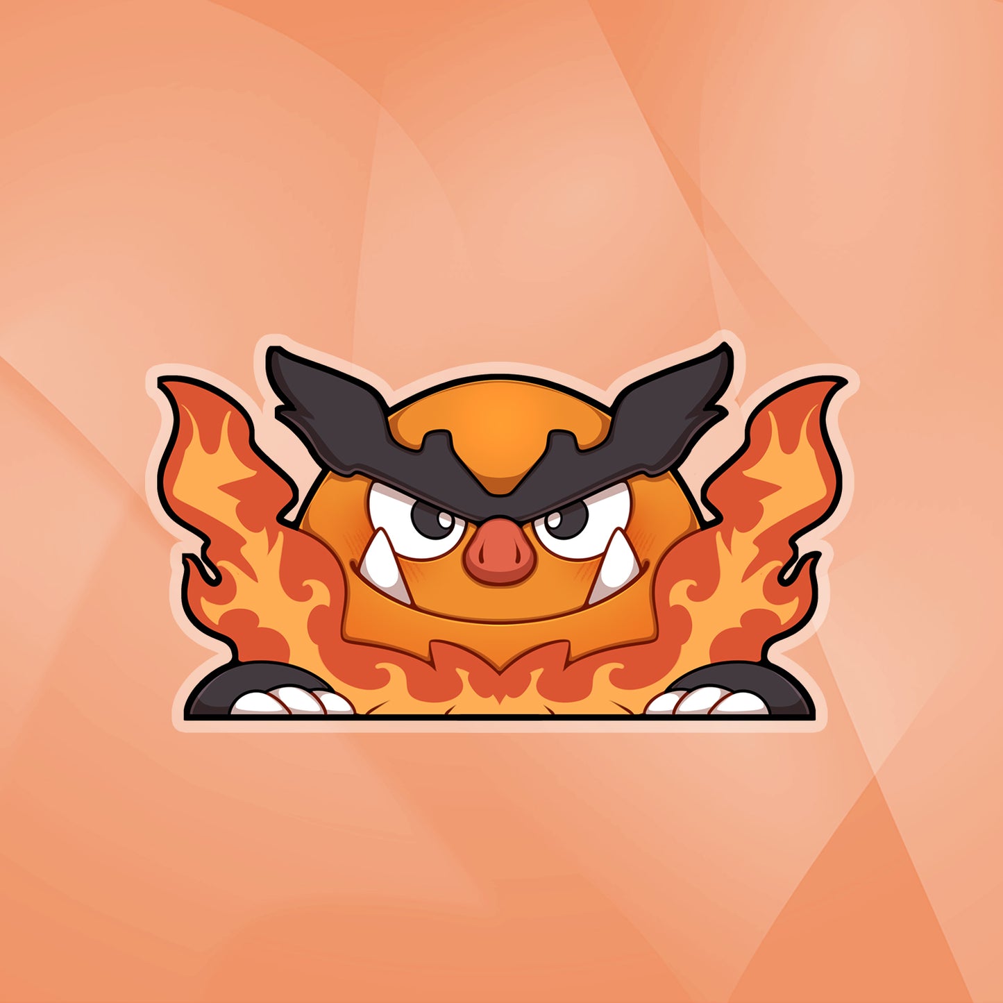 Emboar Peeker Sticker