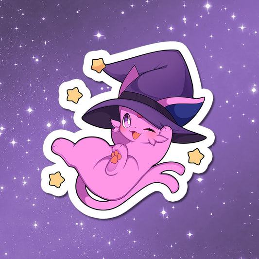 Espeon Witch Hat Vinyl Sticker