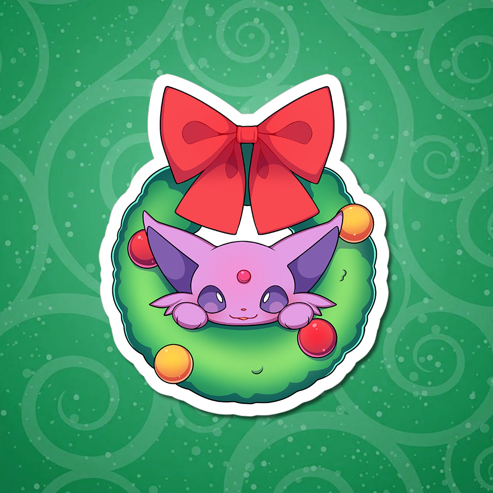 Espeon Wreath Vinyl Sticker