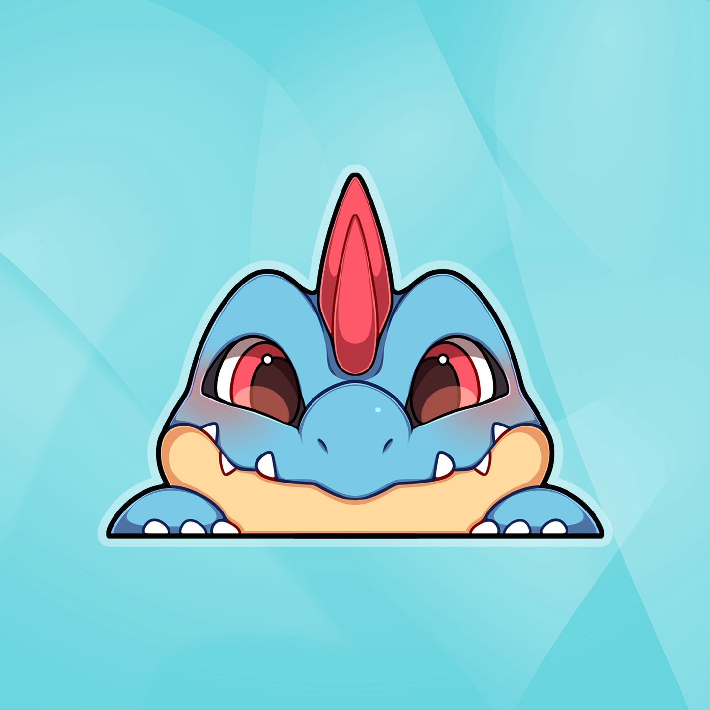 Feraligatr Peeker Sticker