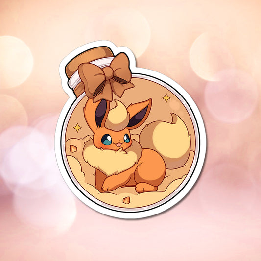 Flareon In A Bottle Vinyl Sticker