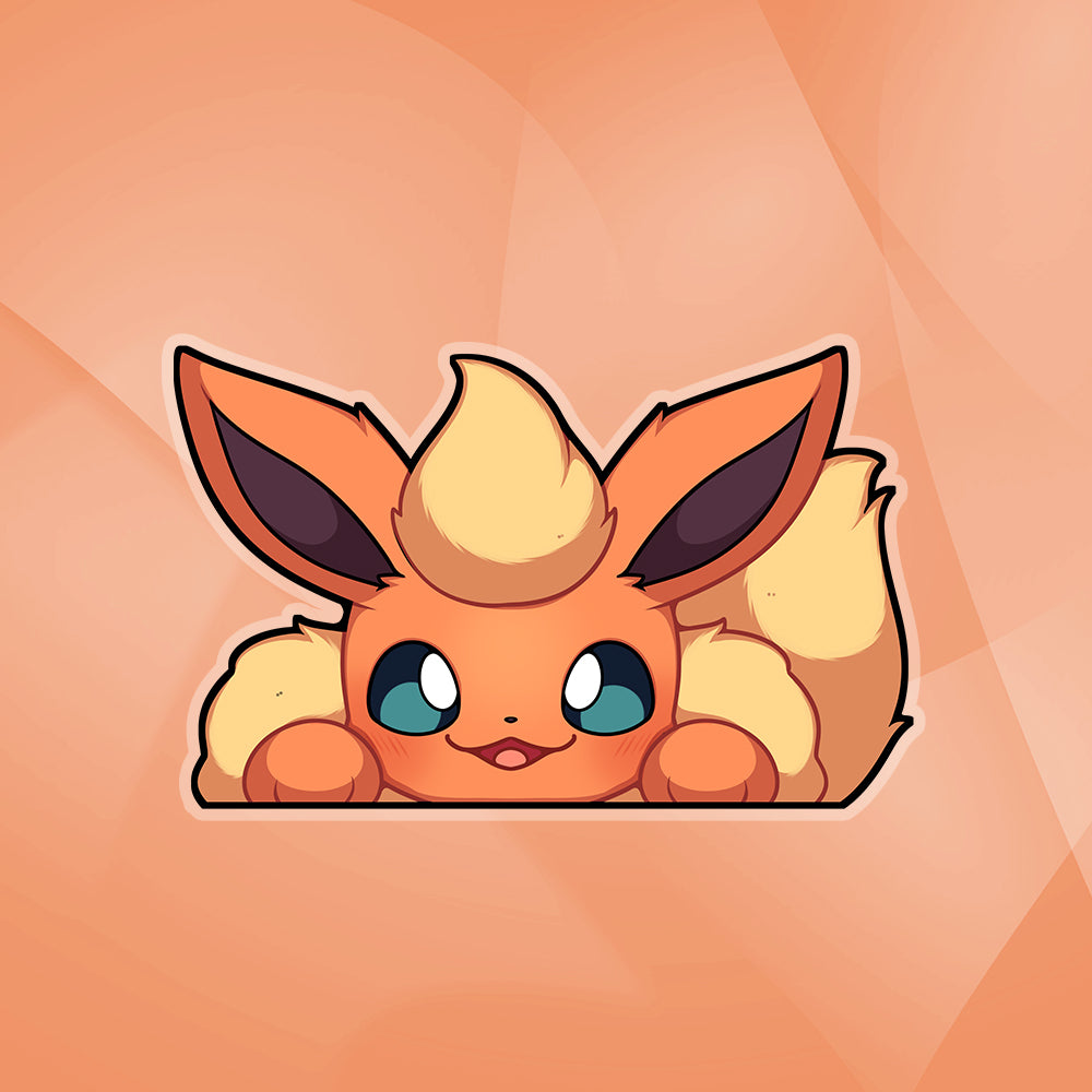 Flareon Peeker Sticker