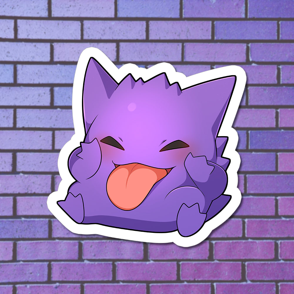 Gengar Tongue Vinyl Sticker