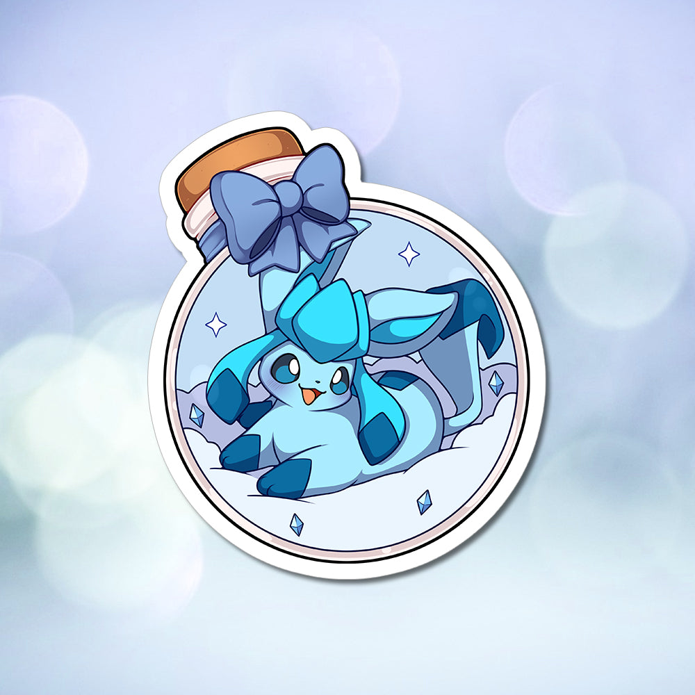 Glaceon In A Bottle Vinyl Sticker