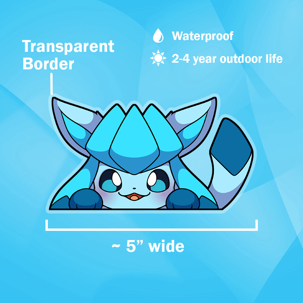 Glaceon Peeker Sticker