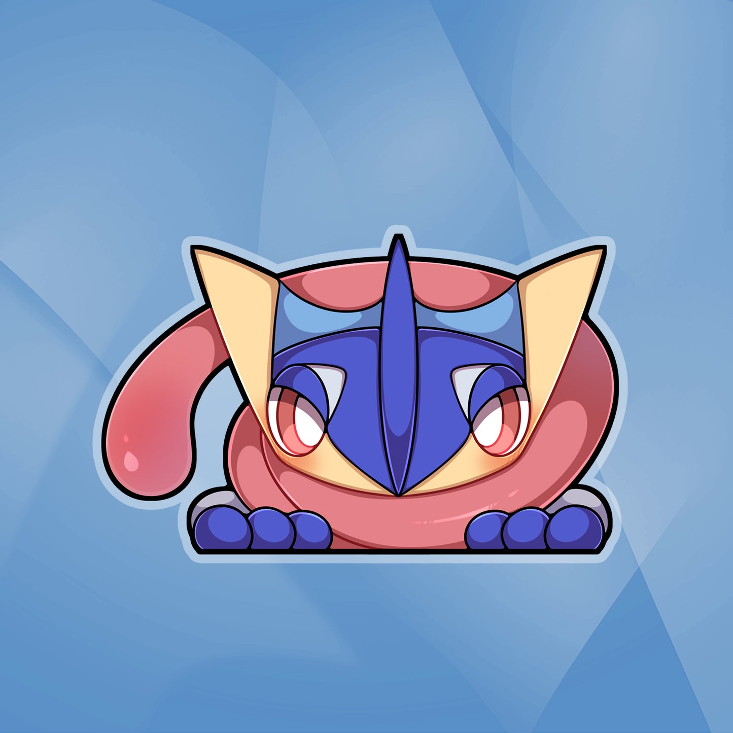 Greninja Peeker Sticker