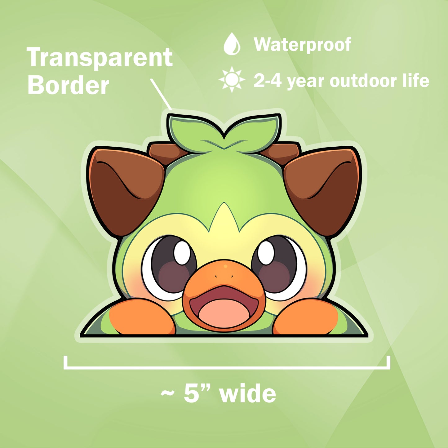 Grookey Peeker Sticker