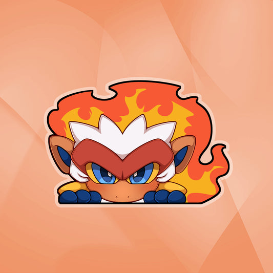 Infernape Peeker Sticker