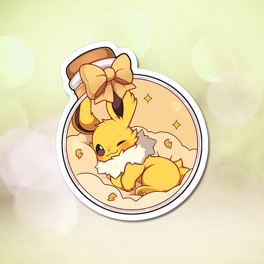 Jolteon In A Bottle Vinyl Sticker