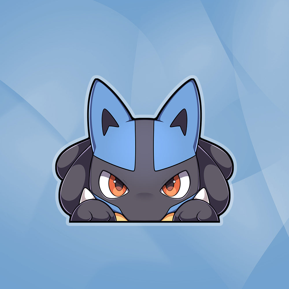 Lucario Peeker Sticker