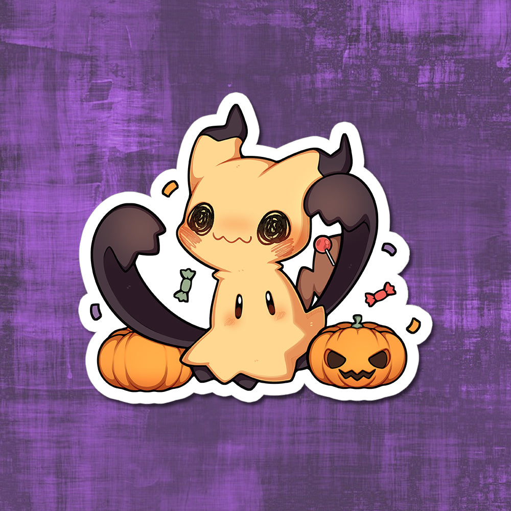 Mimikyu Halloween Vinyl Sticker