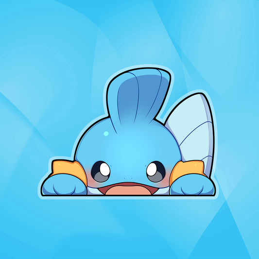 Mudkip Peeker Sticker