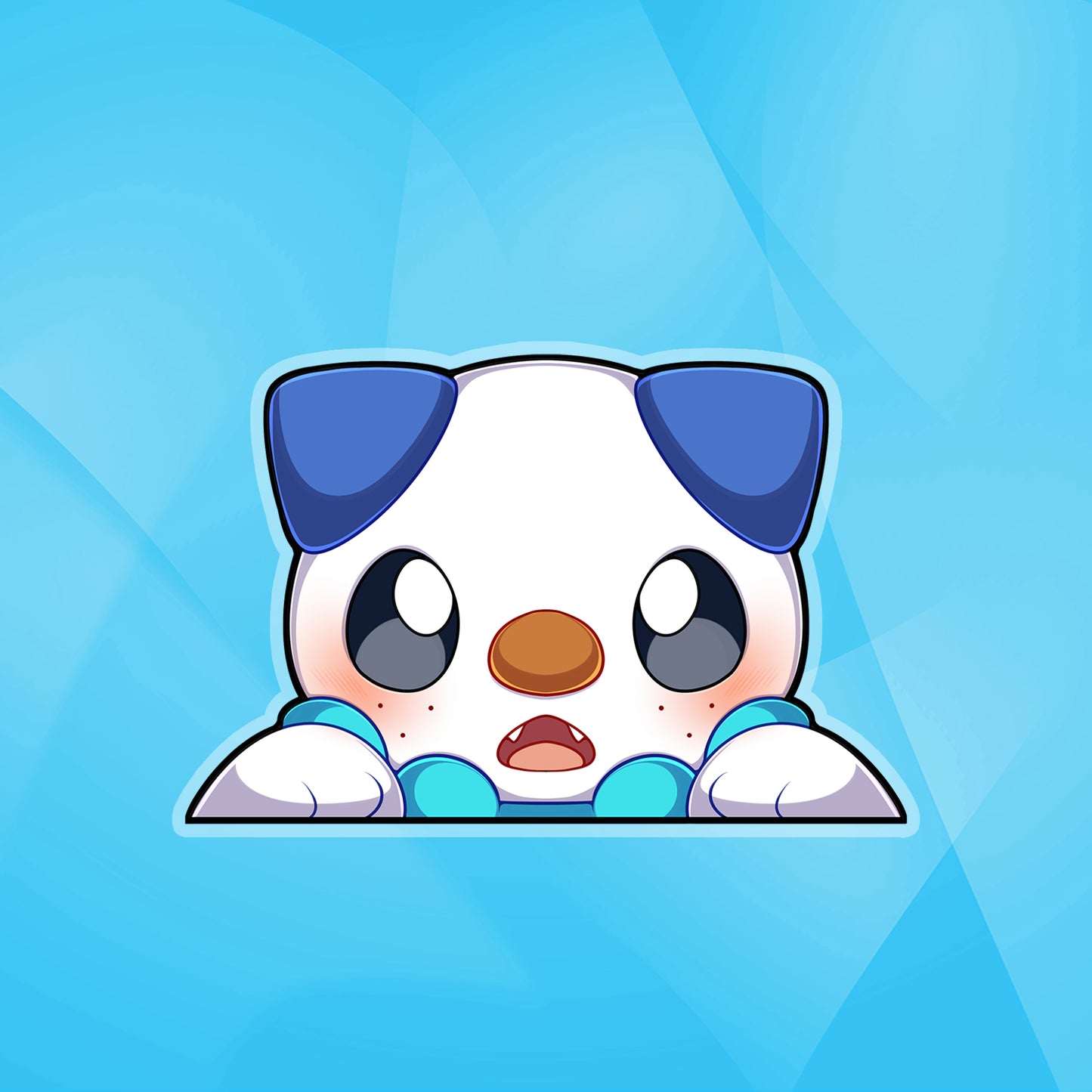 Oshawott Peeker Sticker