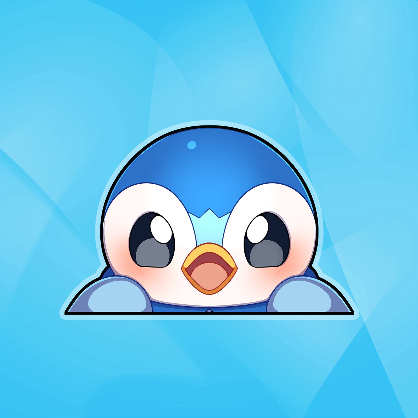 Piplup Peeker Sticker