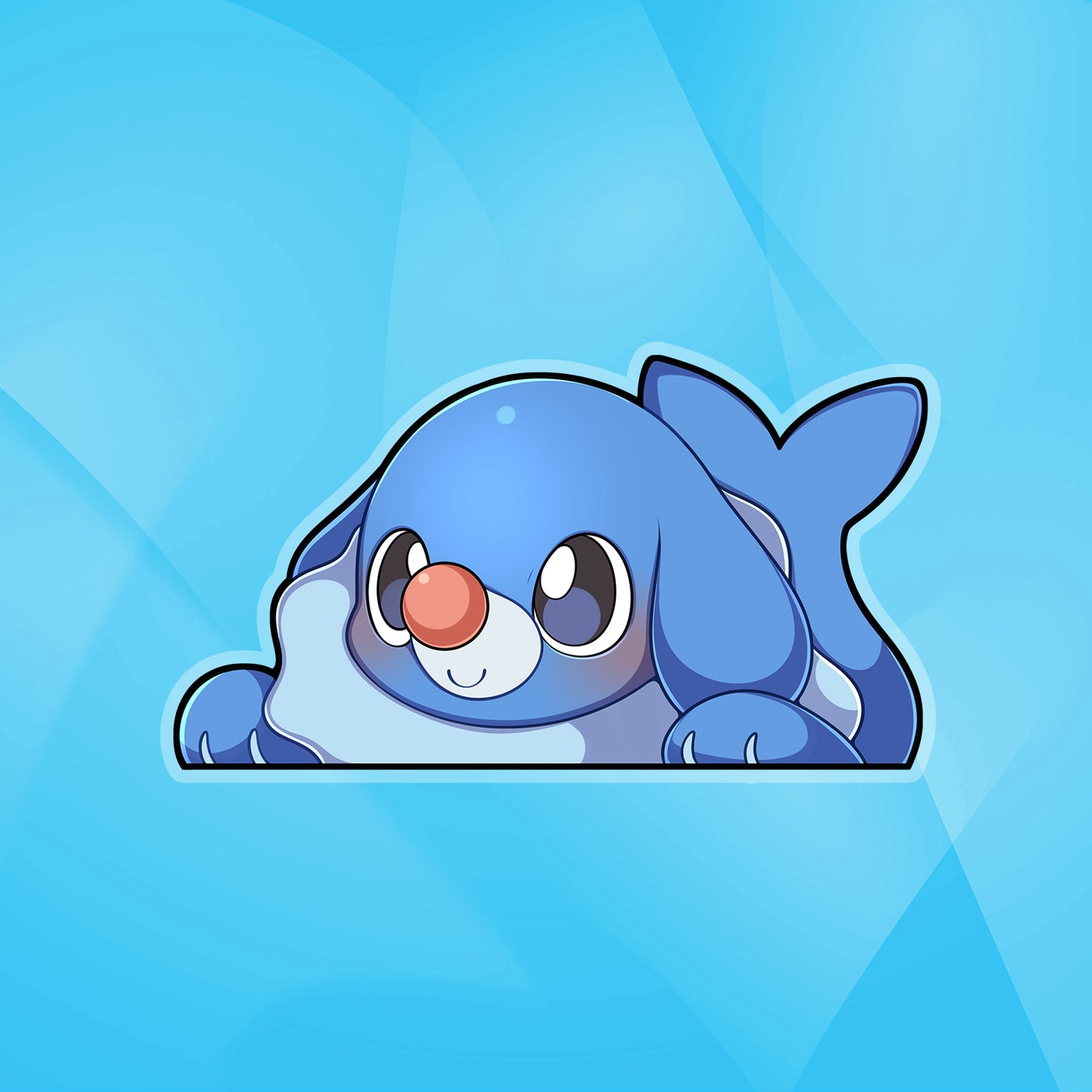 Popplio Peeker Sticker