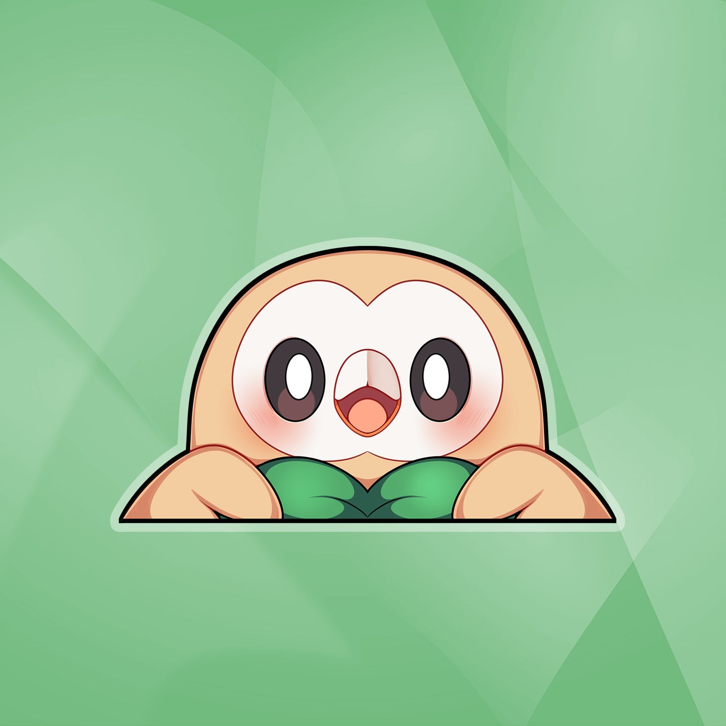 Rowlet Peeker Sticker