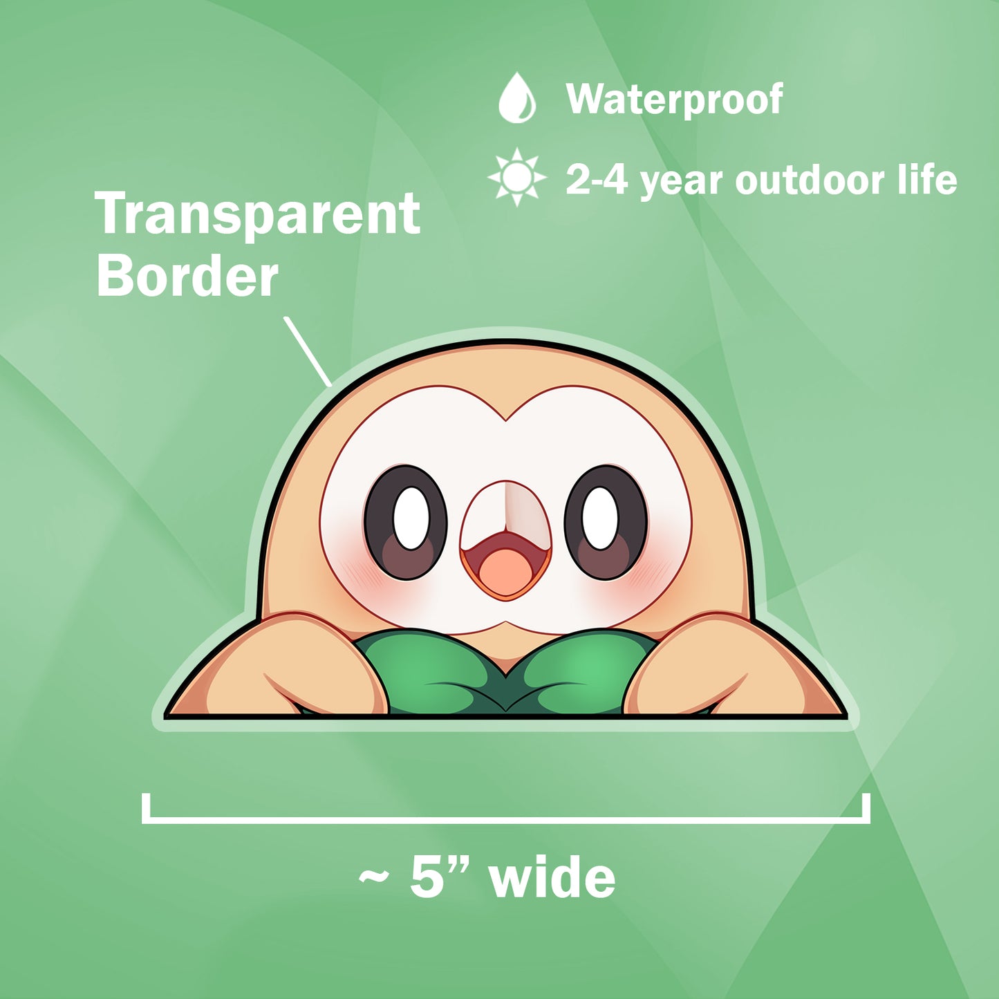 Rowlet Peeker Sticker